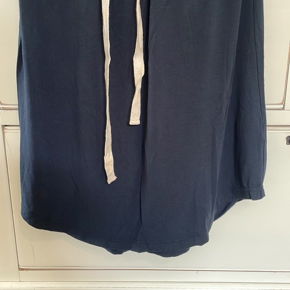 hi-line navy knit shirt dress - Picture 3 of 5